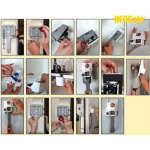 Sikkerhedslås til yderlås med håndtag