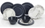 Marble melamin-service i 12 dele Marble melamin-service i 12 dele