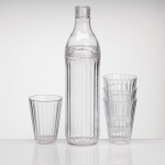 Crystal Line karaffel med glas, 5 dele Crystal Line karaffel med glas, 5 dele