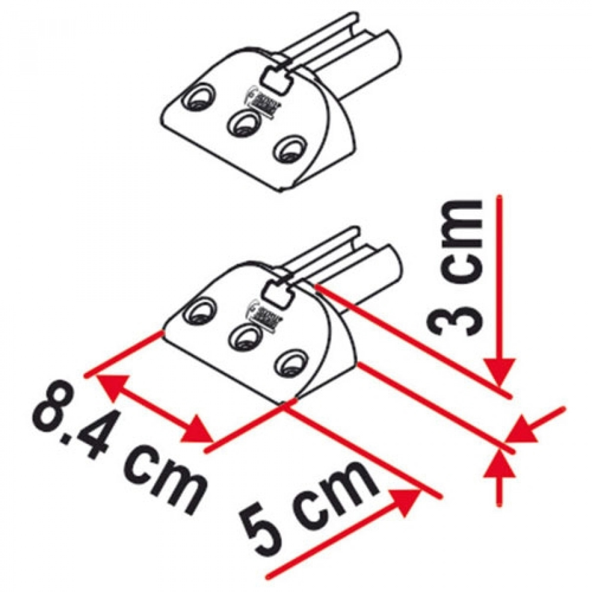 Fiamma Fixing-Bar i gruppen Campingvogn og autocamper / Chassis / Cykelstativ / Tilbehør hos Campmarket (69867)