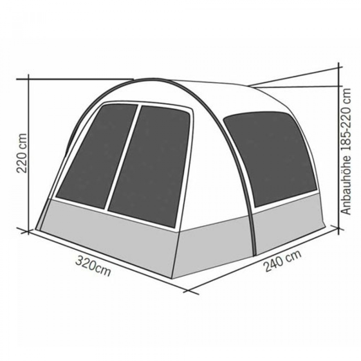 Reimo bustelt Hispaniola i gruppen Campingvogn og autocamper / van og Autocamper / Telt / Statitelt hos Campmarket (69935)