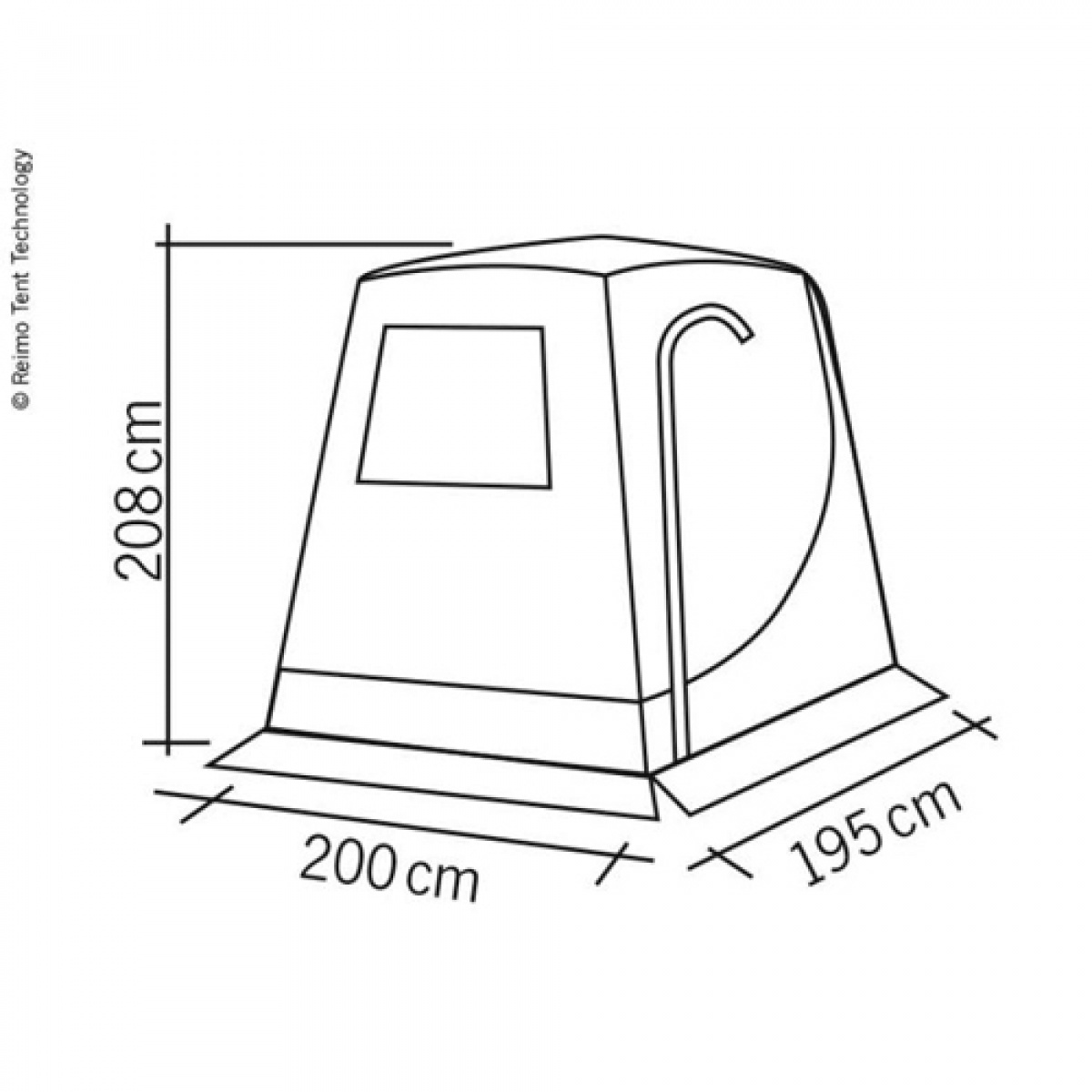 Reimo Hæktelt Premium til VW T5 / T6 i gruppen Campingvogn og autocamper / van og Autocamper / Telt / Statitelt hos Campmarket (69937)