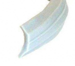 Sølvfarvet profil indlægsliste 13 mm