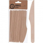 Eco engangsbestik kniv, pakke med 20 stk., træ