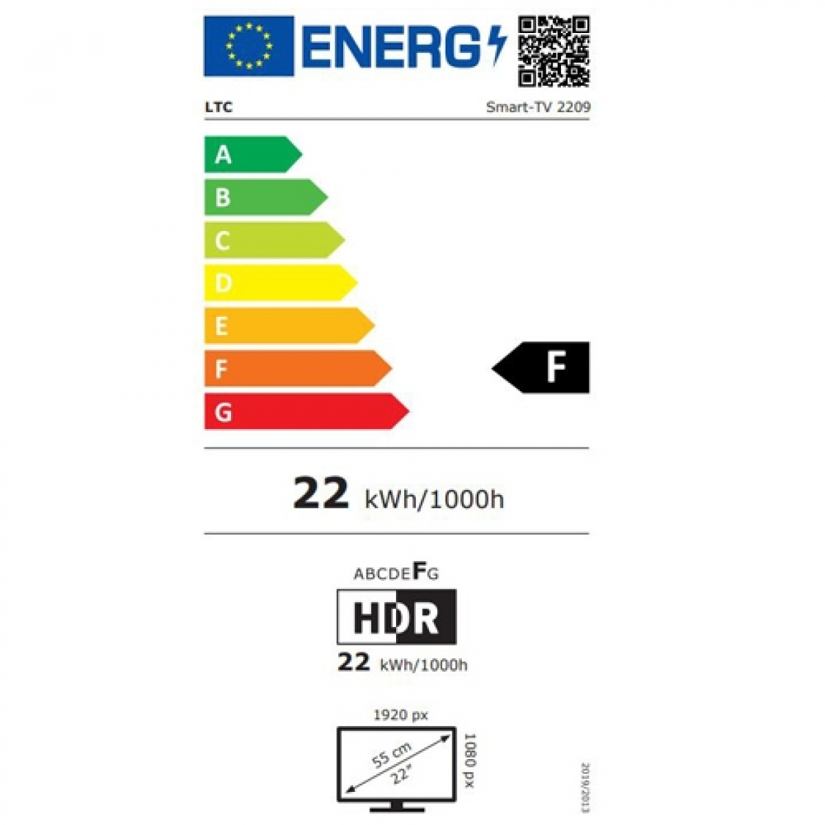 LTC LED Smart-TV 22 tommer i gruppen Campingvogn og autocamper / El - Elektronik / TV, Billede & Lyd / TV hos Campmarket (70239)