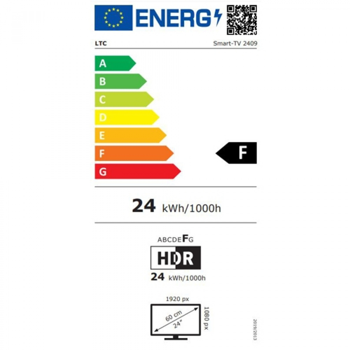 LTC LED Smart-TV 24 tommer i gruppen Campingvogn og autocamper / El - Elektronik / TV, Billede & Lyd / TV hos Campmarket (70240)