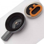 Afløbspropsæt håndvask i rustfrit stål 25 mm