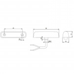 Jokon LED-baglygte 12 V, transparent/rød Jokon LED-baglygte 12 V, transparent/rød