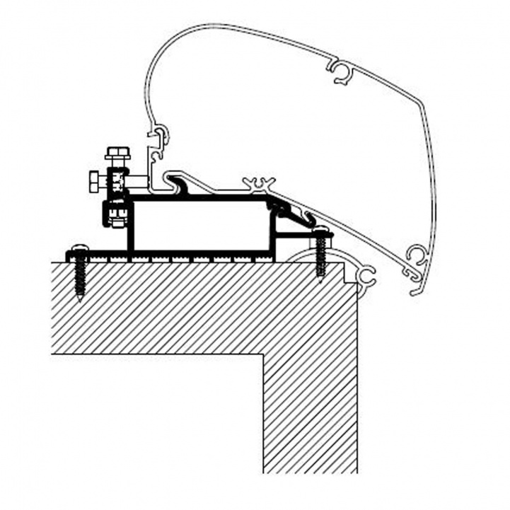 Thule Markiseadapter 6000-serie Sæt i gruppen Fortelt & Markiser / Markiser / Autocamper Markiser / Thule/Omnistor / Adaptrar hos Campmarket (70600)