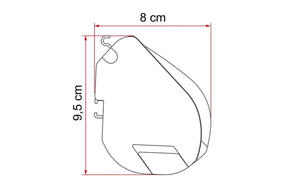 Fiamma F35 Pro Titanium i gruppen Fortelt & Markiser / Markiser / Autocamper Markiser / Fiamma / Tagmonteret hos Campmarket (70776)