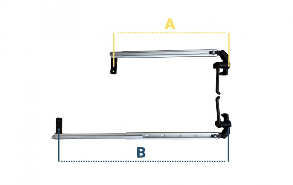 Vinduesholder komplet par sort i gruppen Campingvogn og autocamper / Karosseri / Vinduer / Reservedels vindue hos Campmarket (71157)
