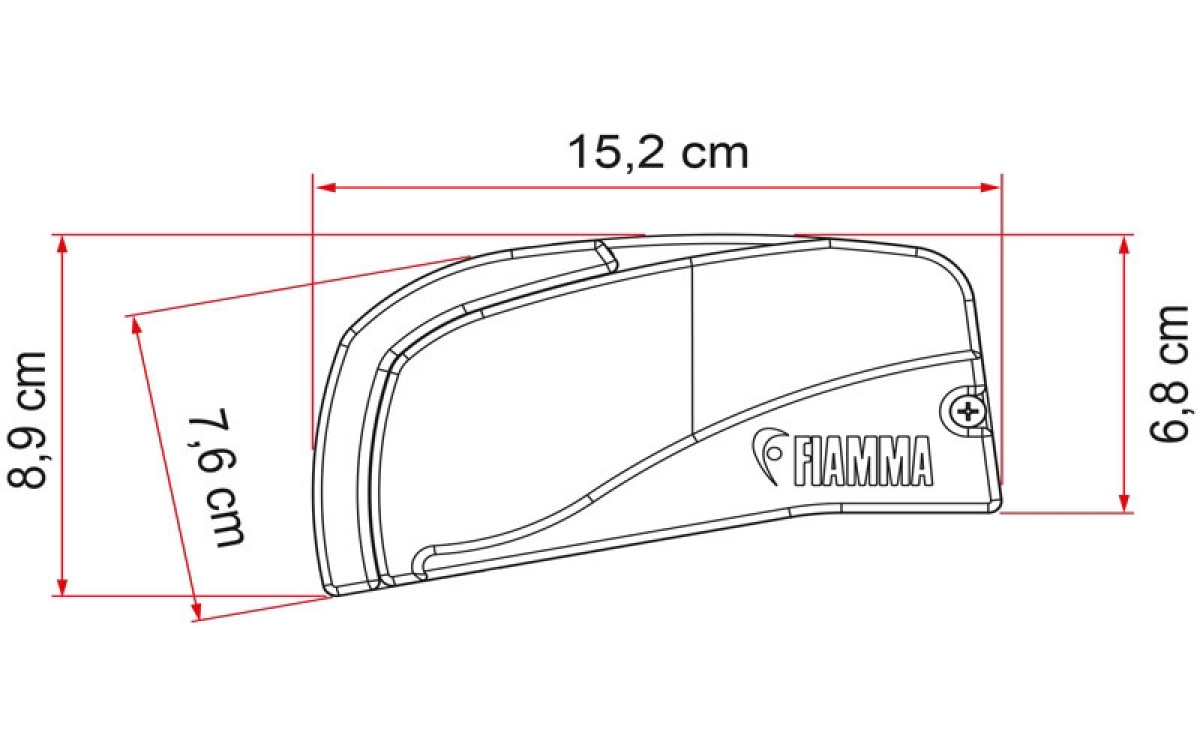 Fiamma F40 Van sort boks tagmontering i gruppen Campingvogn og autocamper / van og Autocamper / Markiser / Markiser hos Campmarket (71180)