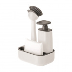 Dispenser til sæbe og opvaskemiddel i hvid Dispenser til sæbe og opvaskemiddel i hvid