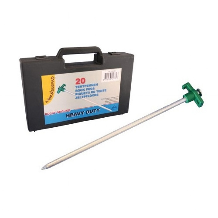 Teltpløkker med taske 25 cm, pakke med 20 stk. i gruppen Fortelt & Markiser / Tilbehør-Reservedele / Tilbehør Oppustelige telte / Øvrige tilbehør lufttelt hos Campmarket (71847)