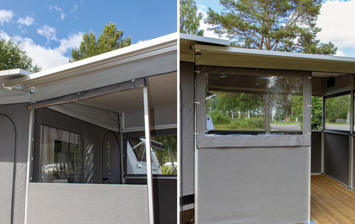 Svenska-Tält Halv Vinduessektion 1,26 m Veranda i gruppen Fortelt & Markiser / Fortelt Campingvogn / Villa telt / Tilbehør Standby telt hos Campmarket (72422)