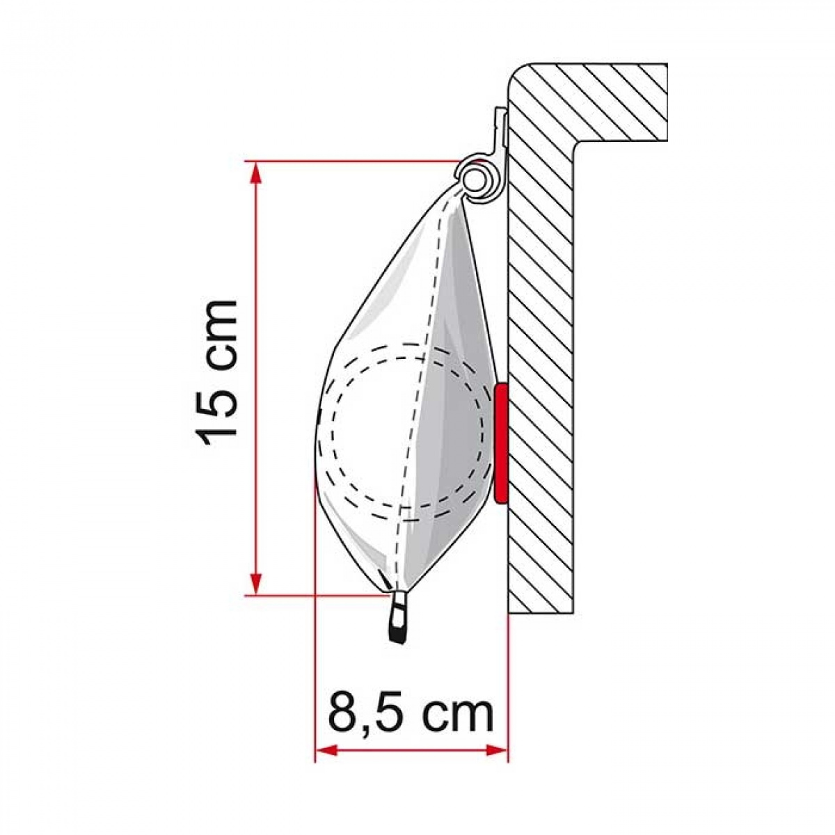 Fiamma Caravanstore Zip XL i gruppen Fortelt & Markiser / Markiser / Campingvogns Markiser / Zip Markiser hos Campmarket (72453)