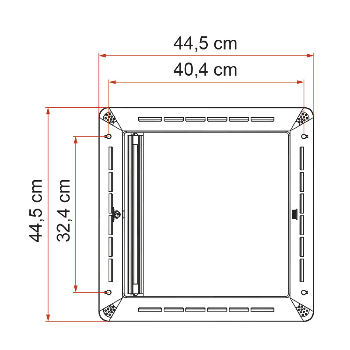 Mørklægningsgardin Rollo 40x40 i gruppen Campingvogn og autocamper / Karosseri / Tag Luger / Tilbehør til tagluger hos Campmarket (73455)