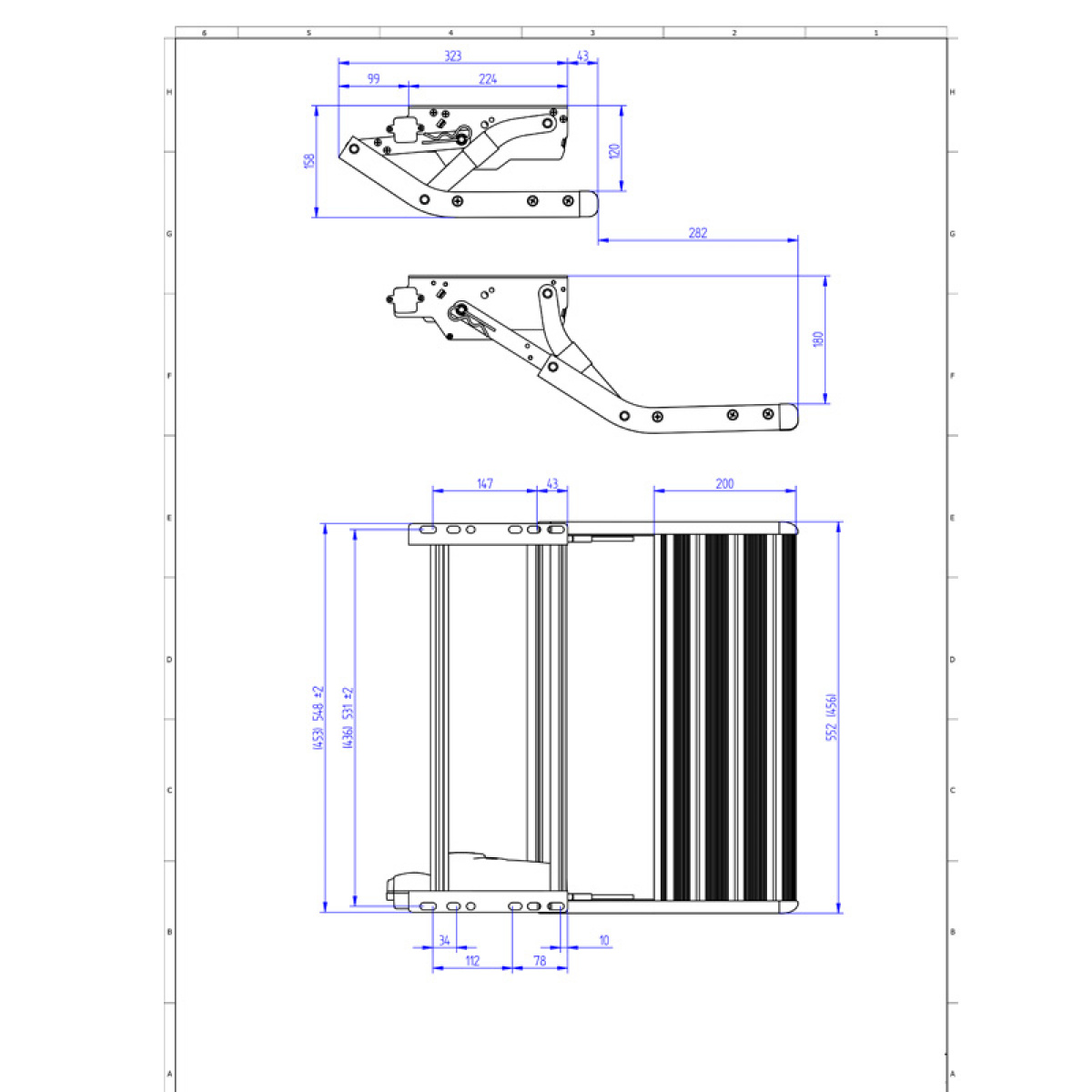 Thule V15 Step 12V 550 mm i gruppen Campingvogn og autocamper / Chassis / Monterede fodtrin hos Campmarket (73645)