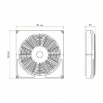 12V blæser med Termostat Polar Control. Passer til Tagluge Vent F Pro (K02-101A, K02-101B) 12V blæser med Termostat Polar Control. Passer til Tagluge Vent F Pro (K02-101A, K02-101B)