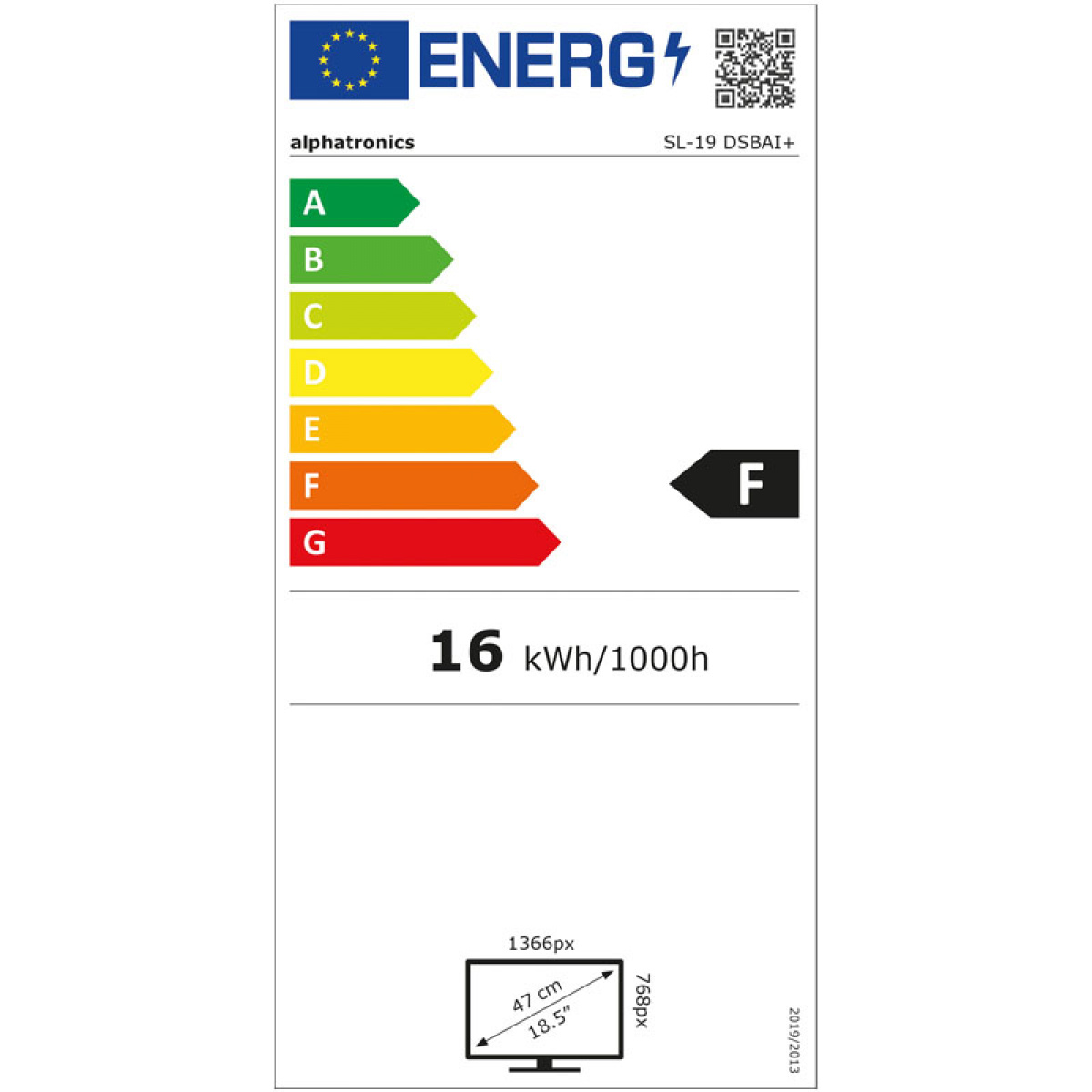 TV SL-DSBAI+ 19 tommer alphatronics i gruppen Campingvogn og autocamper / El - Elektronik / TV, Billede & Lyd / TV hos Campmarket (73863)