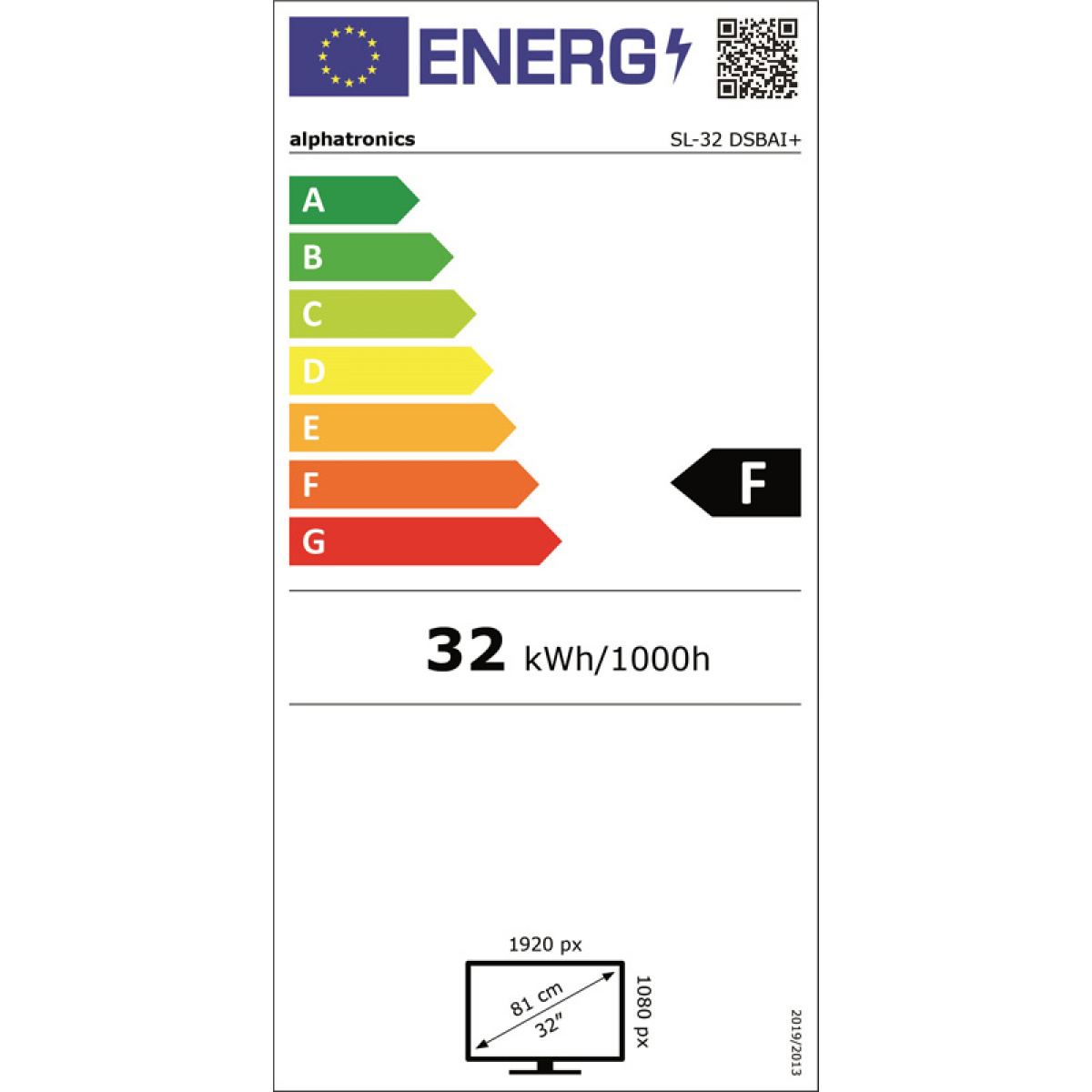 Smart TV alphatronics SL-DSBAI+ 32 tommer i gruppen Campingvogn og autocamper / El - Elektronik / TV, Billede & Lyd / TV hos Campmarket (73867)