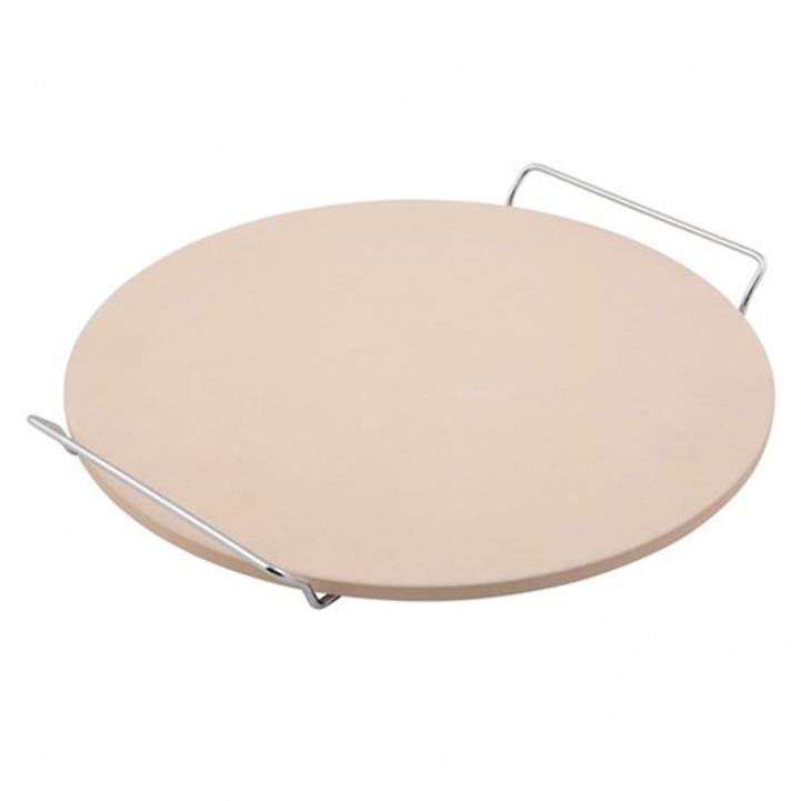 Pizzasten med holder 33cm i gruppen Husholdning & Køkken / Griller / Grilltilbehør hos Campmarket (73968)