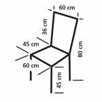 Instruktørstol Lorraine Mørkegrå