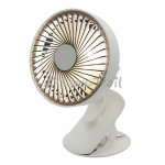 Genopladelig Ventilator med klips og LED