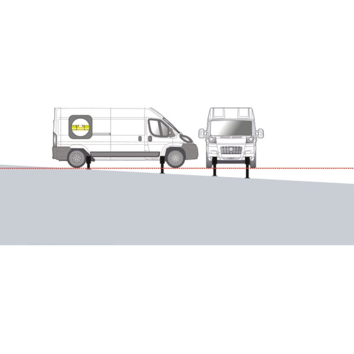  i gruppen Campingvogn og autocamper / Chassis / Støtteben hos Campmarket (74288)