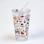 Glaskrus med sugerør Lifestyle