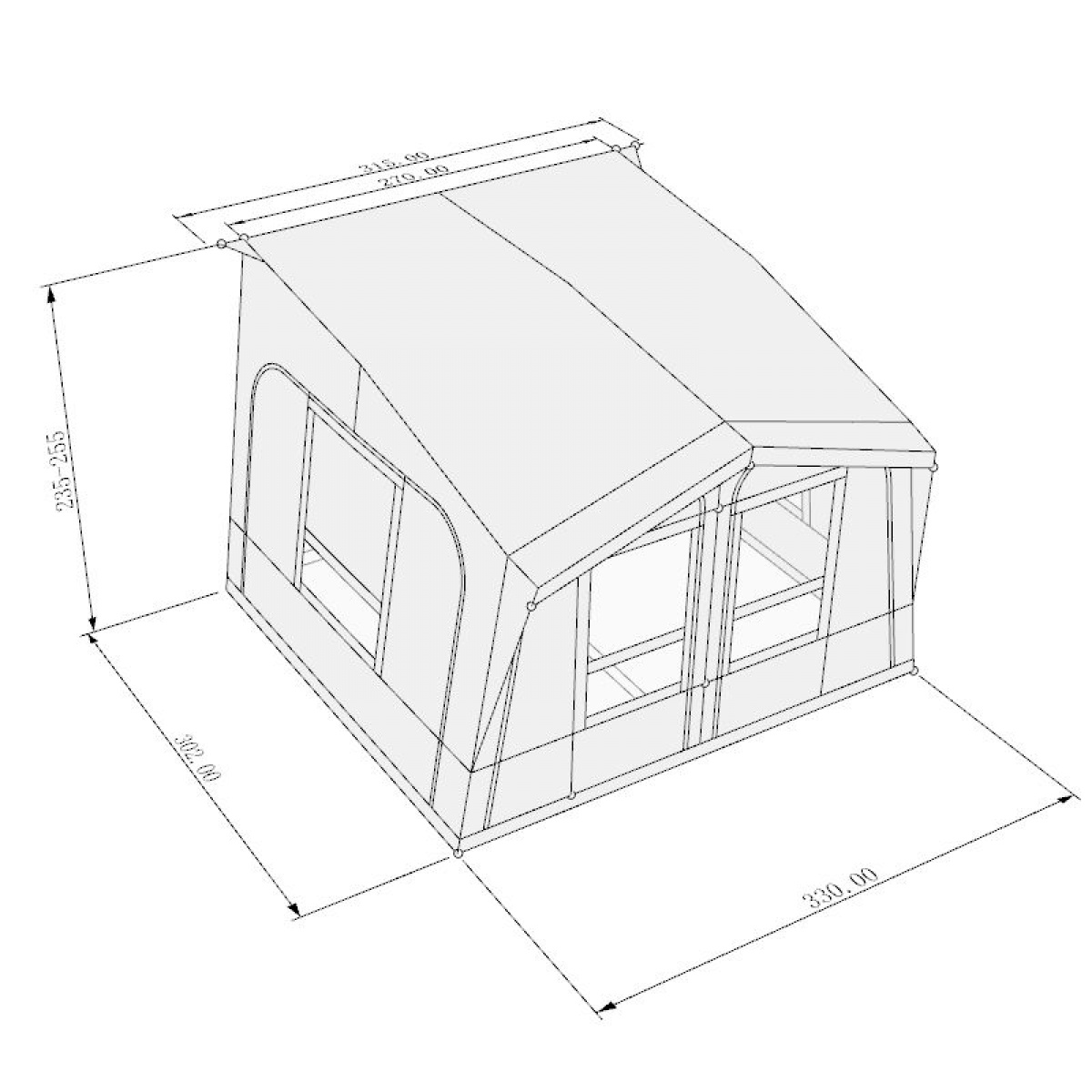 Wera Bohus Air 330 i gruppen Fortelt & Markiser / Fortelt Campingvogn / Oppustelige telte til campingvogne / Alle oppustelige telte Campingvogn hos Campmarket (75410)