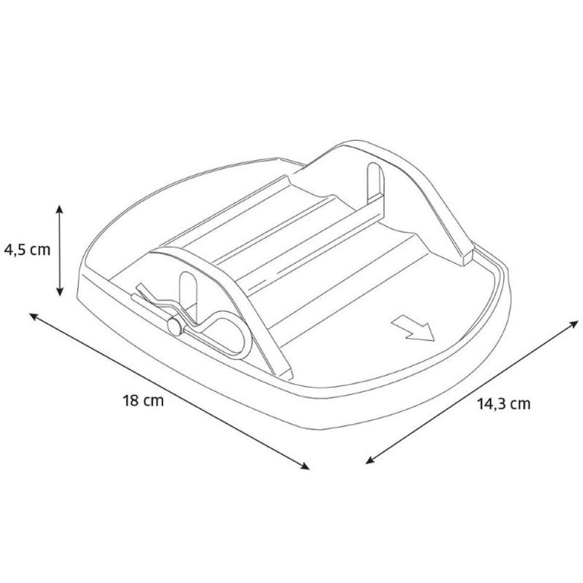 Campout Hjørne støttefod med metalstift sæt med 4 stks i gruppen Campingvogn og autocamper / Chassis / Støtteben hos Campmarket (76666)