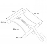 Campout Ophæng med S-krog Til Teltskinner 5 - 8 mm 6-pak Campout Ophæng med S-krog Til Teltskinner 5 - 8 mm 6-pak
