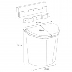 Campout Affaldsspand L m. låg 10L Campout Affaldsspand L m. låg 10L