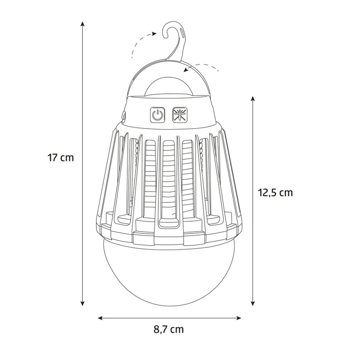 Campout Camping & Insect lampe i gruppen Hjem og indretning / Belysning & Lygter hos Campmarket (76688)