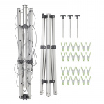 Campout Tørrestativ med fod inkl. 3 klemmer