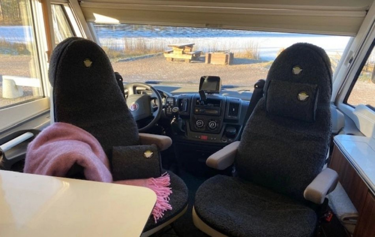 Ullbädden Sædebetræk Garbo 2stk. i gruppen Campingvogn og autocamper / Tekstiltæpper & Betræk / Stol betræk hos Campmarket (76700)