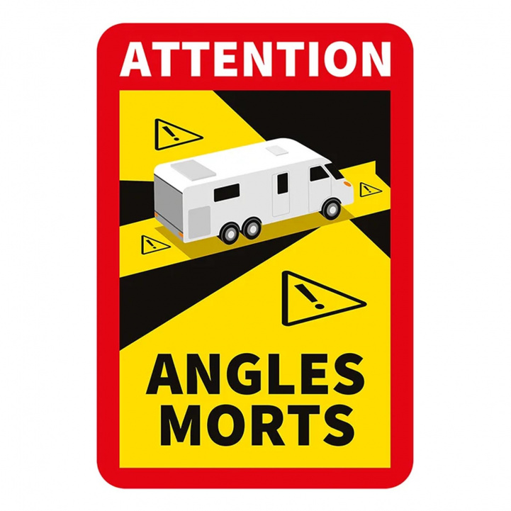 ProPlus Klistermærke Attention Angles Morts! Autocamper i gruppen Campingvogn og autocamper / Chassis / Øvrigt hos Campmarket (76715)