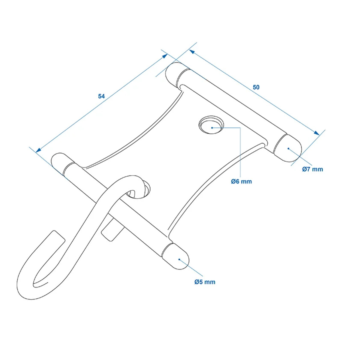 ProPlus bøjle med S-krog til teltskinner 5/6mm og 7/8mm 6-pack i gruppen Fortelt & Markiser / Markiser / Autocamper Markiser / Dometic / Tilbehør hos Campmarket (76725)