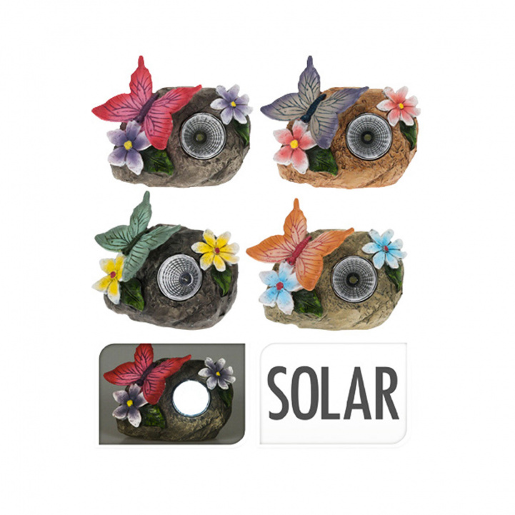 Solcellelampe Sommerfugl i gruppen Hjem og indretning / Belysning & Lygter hos Campmarket (76924)