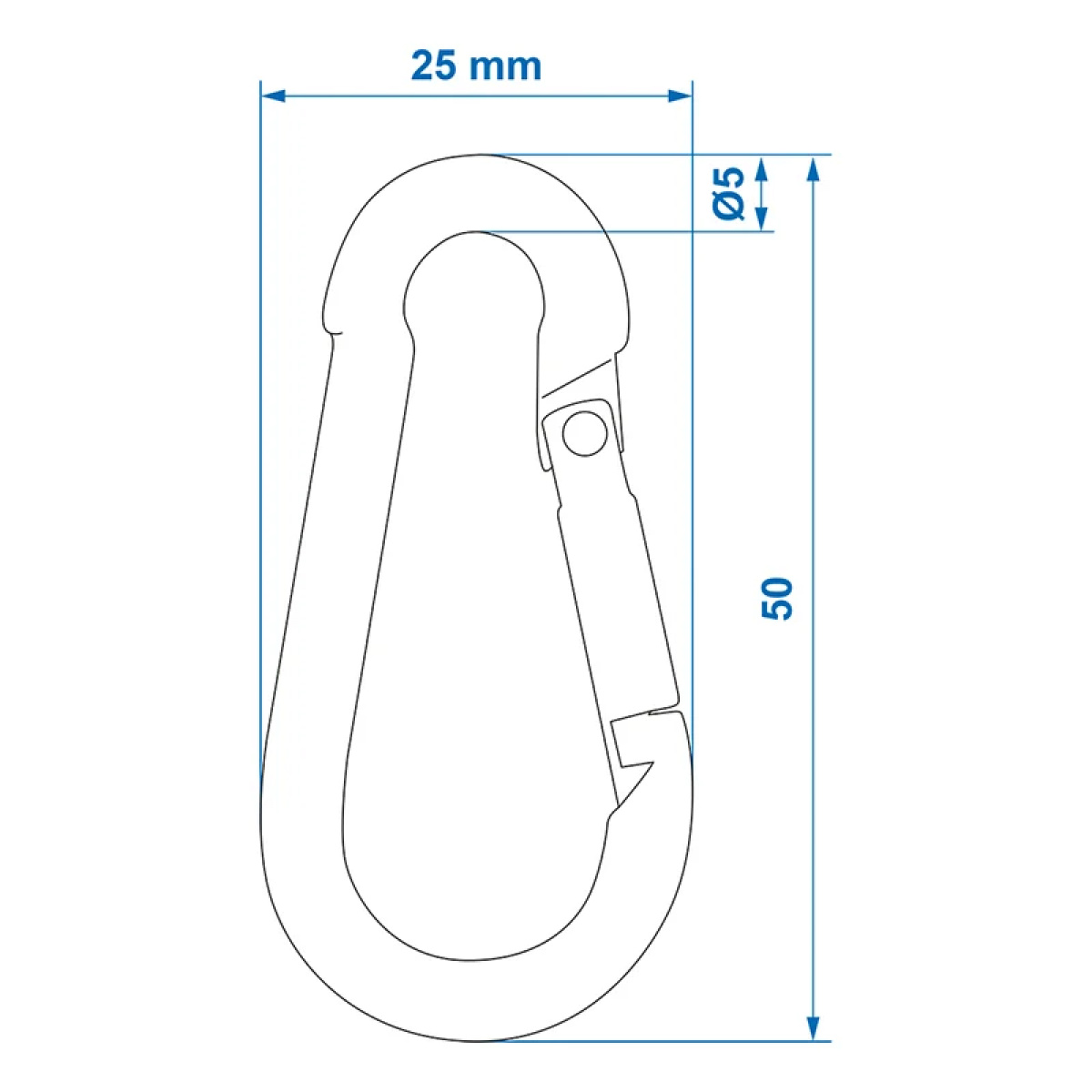 Pro Plus Karabinhage 5x50mm 2-pak Metal i gruppen Outdoor hos Campmarket (77055)