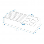 Proplus Opbevaringsstativ Tallerkener og Kopper