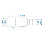 ProPlus Reduktion 19-12mm 2-pak ProPlus Reduktion 19-12mm 2-pak