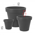 Potte Mellem 40cm Antracit Potte Mellem 40cm Antracit