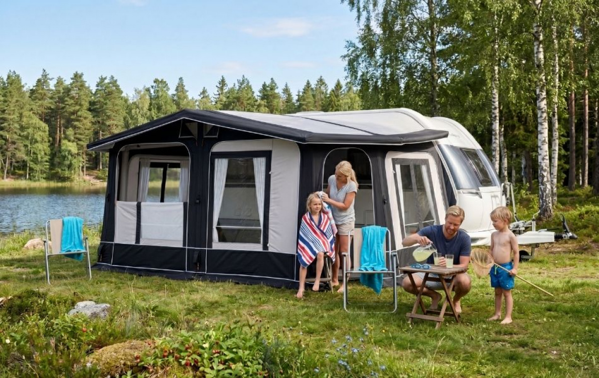 Doréma Luxor Air 280 KT i gruppen Fortelt & Markiser / Fortelt Campingvogn / Oppustelige telte til campingvogne / A-måls lufttelte hos Campmarket (77740)