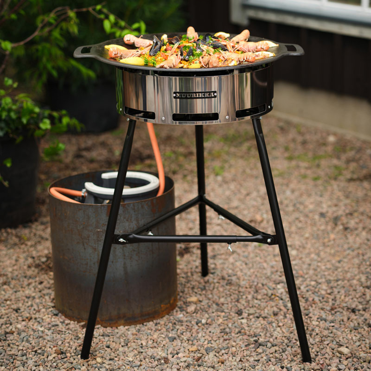 Muurikka Stegepladesæt Pro Steel 48 cm i gruppen Husholdning & Køkken / Griller / Gasgrill hos Campmarket (77872)