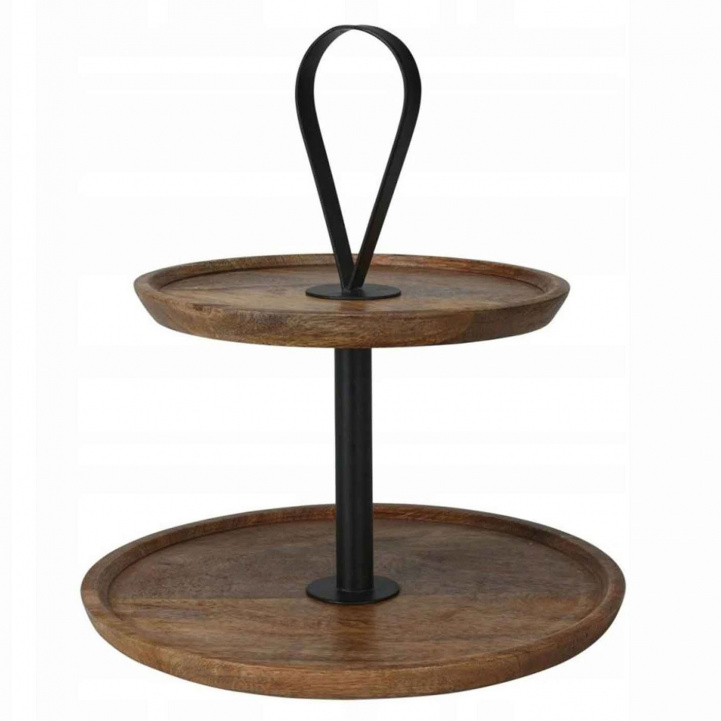 Kagefad mango træ 32cm i gruppen Husholdning & Køkken / Servering / Serveringsfad hos Campmarket (77933)