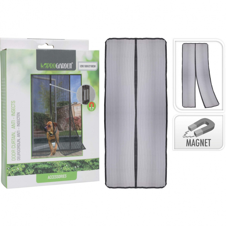 Myggenet draperi 100x200cm Magnet i gruppen Hjem og indretning / Tekstiler / Tekstiler og tilbehør hos Campmarket (77970)