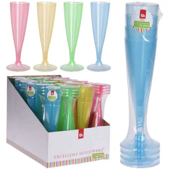 Champagne Glas Rolig 4-pack i gruppen Husholdning & Køkken / Glas / Champagne-Sekt-Grappaglas hos Campmarket (78237)