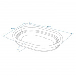 Proplus Vasketøjskurv 17 L, foldbar Proplus Vasketøjskurv 17 L, foldbar